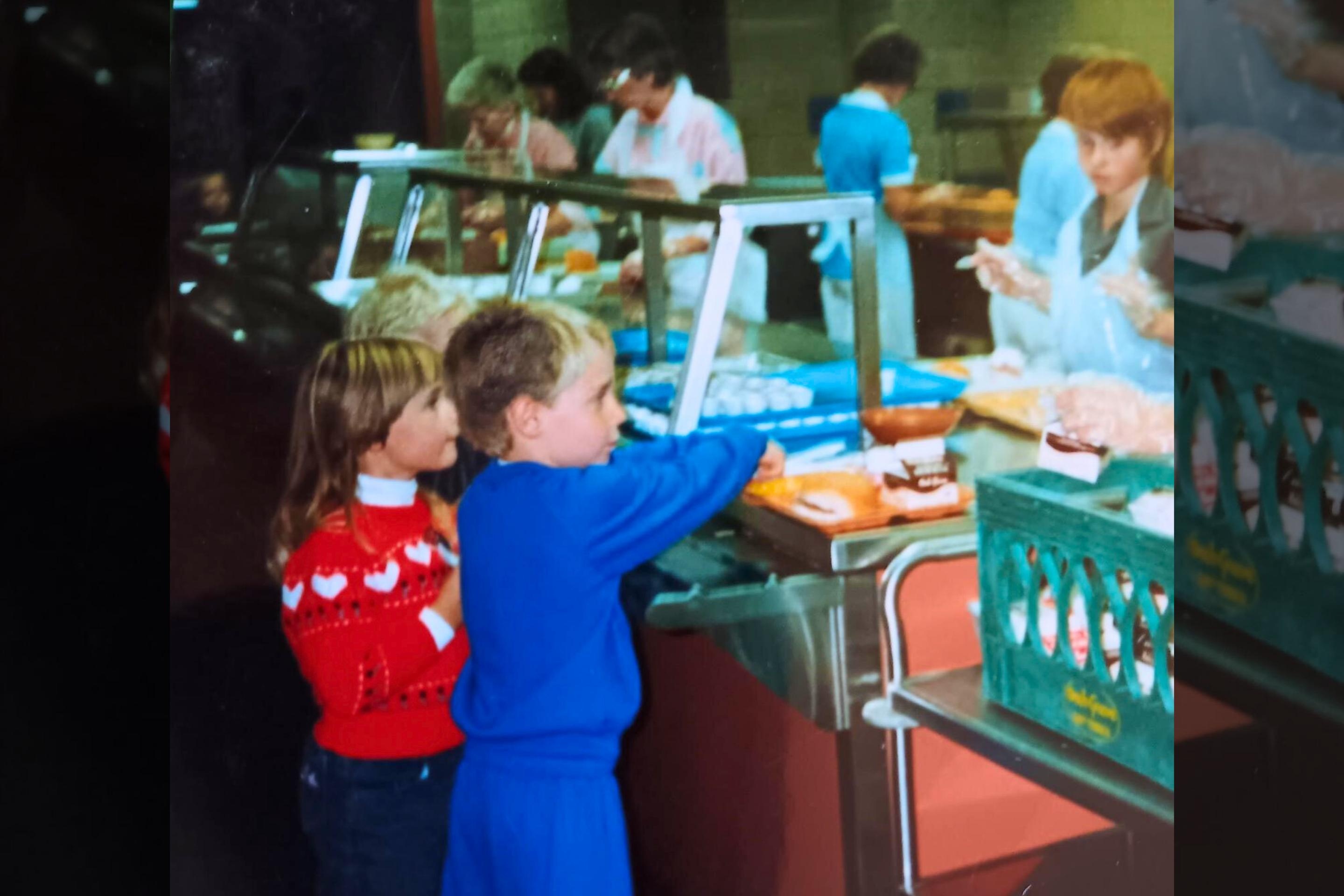 School Lunches Came on Trays