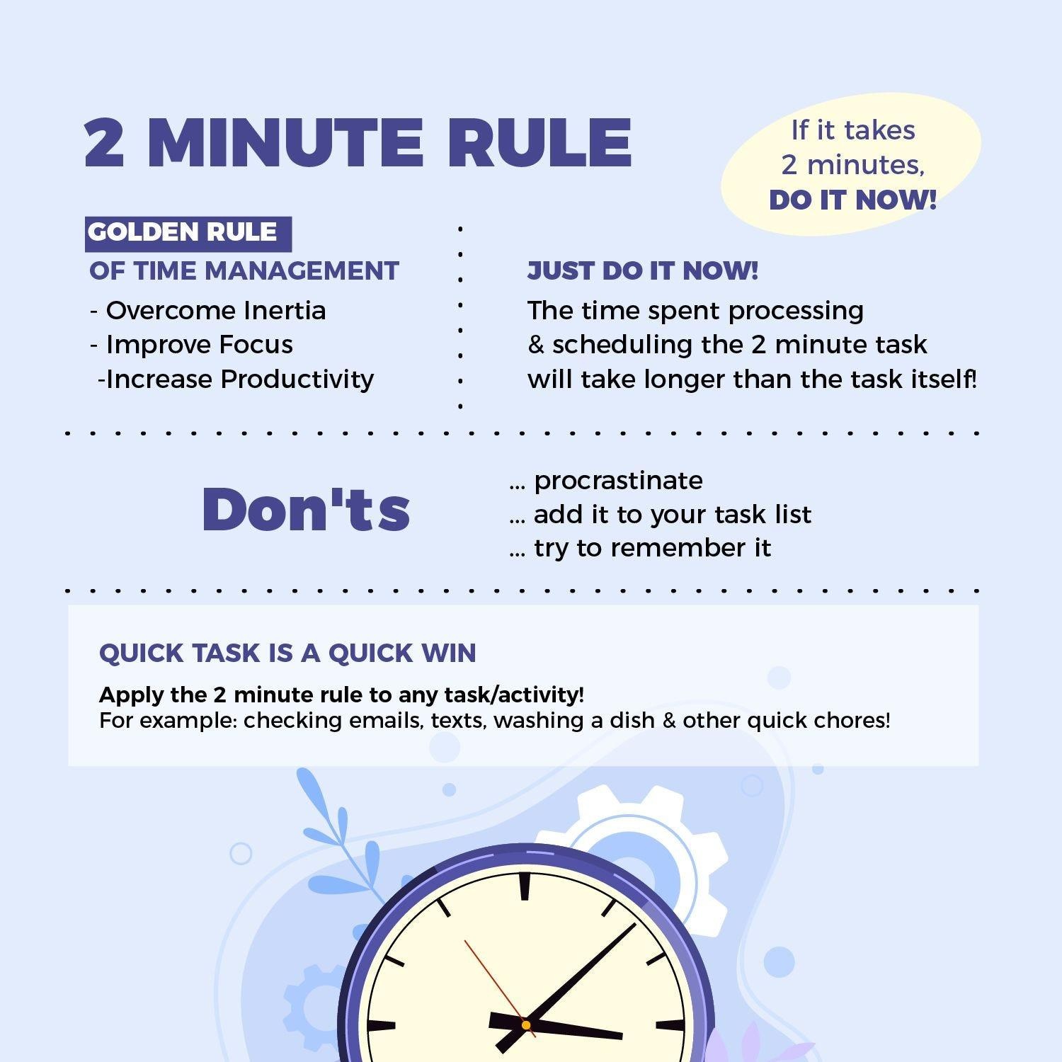 Use the Two-Minute Rule