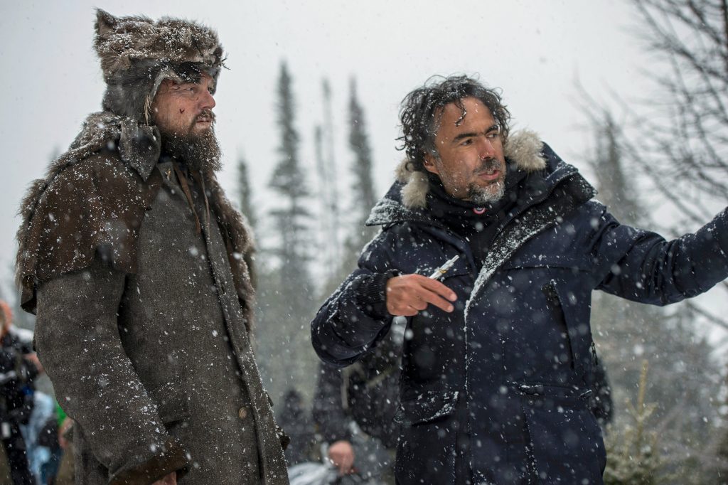 27. The Revenant (2015) – DiCaprio Wrapped in Furs Between Takes
