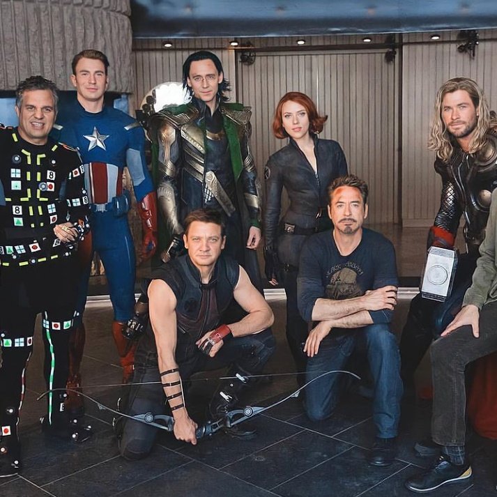 28. The Avengers (2012) – Cast Posing Casually in Costume
