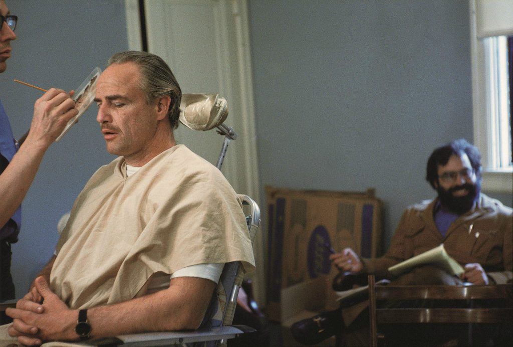 5. The Godfather (1972) – Marlon Brando Getting Makeup Touch-Ups