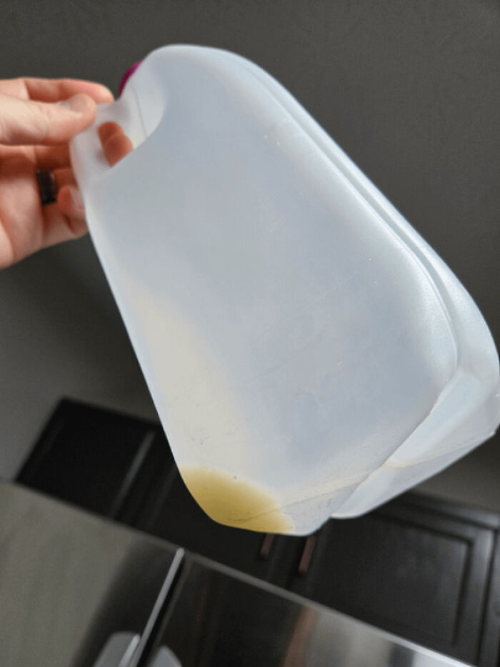 He Left Just Enough Milk to Avoid Throwing Away the Jug