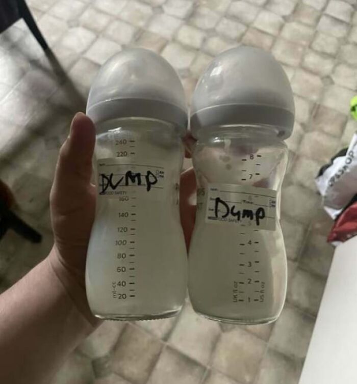 He Labeled Old Bottles “Dump” Instead of Dumping Them